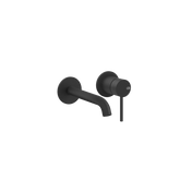Gessi 316 Cesello rubinetto lavabo a parete bocca lunga 21cm 54486 + 54198